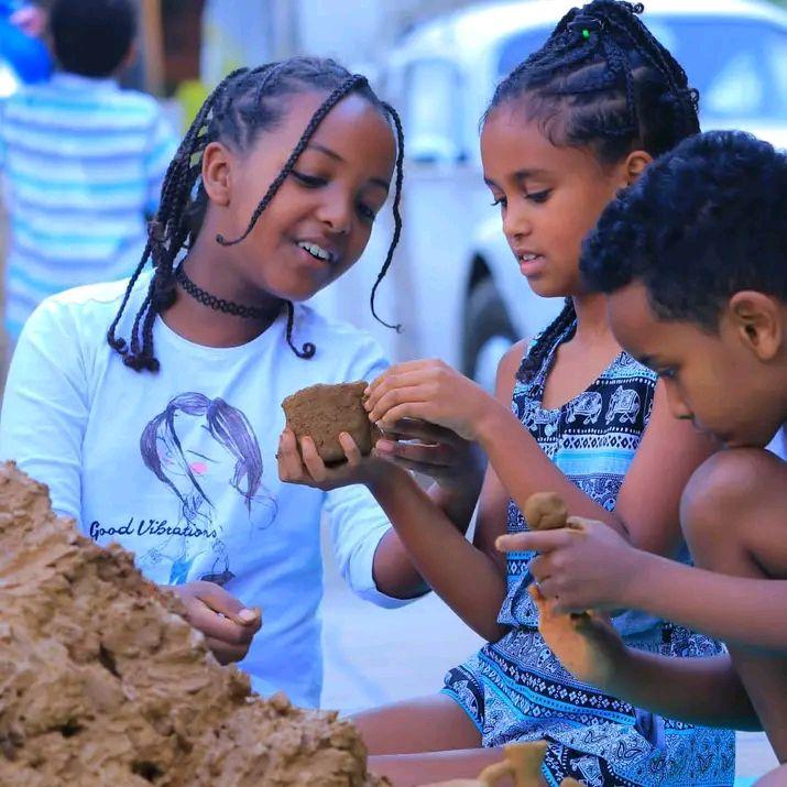 Families gathered at a Nu Chika Enabuka cultural celebration